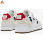 کفش کژوال مردانه Lacoste T-Clip Tricolour Leather and Suede Sneakers 740SMA0048407