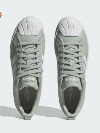 Grey Streetcheck Cloudfoam Court Low Shoes ID6996