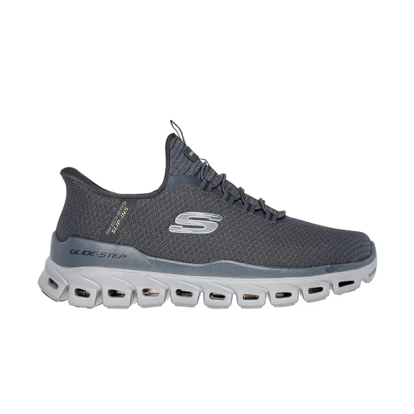 SKECHERS GLIDE STEP Walking Shoes - 233012 CHAR کتونی پیاده روی اسکیچرز GLIDE STEP - 233012 CHAR